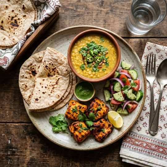 Traditional Pakistani Thali